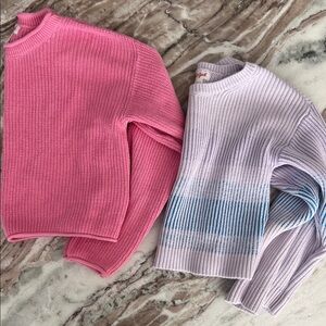 Pink and Purple Women's Sweaters